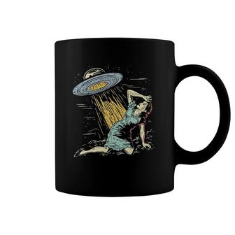 Alien Ufo Abduction Woman T Coffee Mug | Mazezy