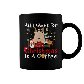 All I Want For Christmas Is A Coffee Christmas Pajama Coffee Mug | Mazezy