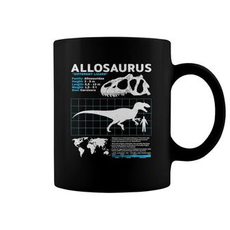 Allosaurus Fact Sheet Allosaurus Dino Coffee Mug | Mazezy