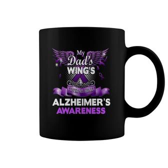 Alzheimer's Awareness Gift Products Dad's Wings Memorial Coffee Mug | Mazezy