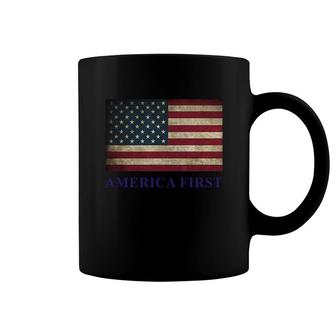 America First T Shirt Men Women Patriotic Us Tee Coffee Mug - Thegiftio UK
