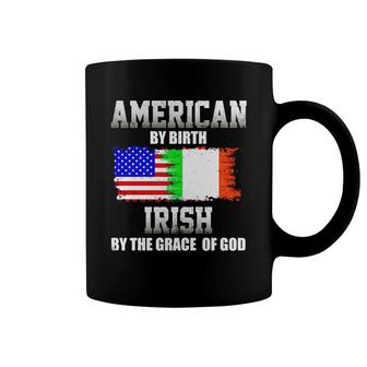American By Birth Irish By The Grace Of God Coffee Mug - Thegiftio