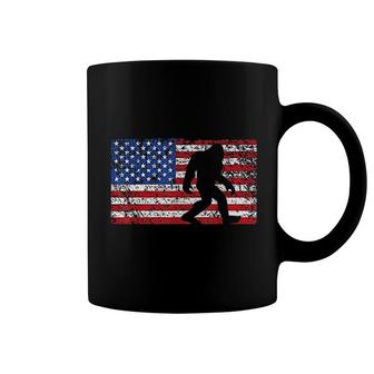 American Flag Bigfoot 4th Of July Coffee Mug | Mazezy
