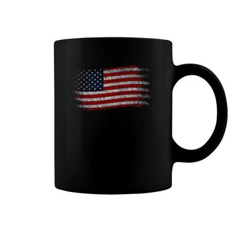 American Flag Men Women 4Th Of July Vintage Usa Flag Coffee Mug | Mazezy
