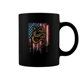 American Flag With Rattlesnake Coffee Mug | Mazezy