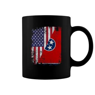 American Tennessean Roots Flags America Usa Tennessee Coffee Mug | Mazezy