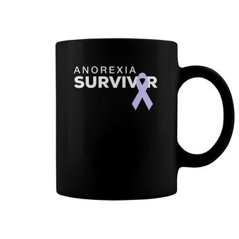 Anorexia Survivor Periwinkle Ribbon Coffee Mug | Mazezy