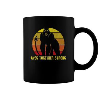 Apes Together Strong Graphic Stock Trading Meme Coffee Mug | Mazezy