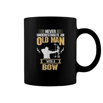 Archery Hunter Never Underestimate Old Man Love Bow Hunting Coffee Mug - Thegiftio UK