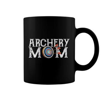 Archery Mom Target Proud Parent Bow Coffee Mug | Mazezy