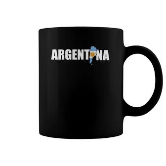Argentina Flag Map Argentinian Flag Coffee Mug | Mazezy