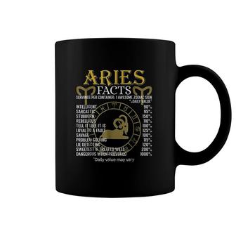 Aries Facts Zodiac Sign Coffee Mug | Mazezy