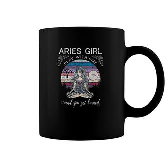 Aries Girl Retro Zodiac Coffee Mug | Mazezy
