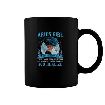 Aries Girls Black Queen Coffee Mug | Mazezy