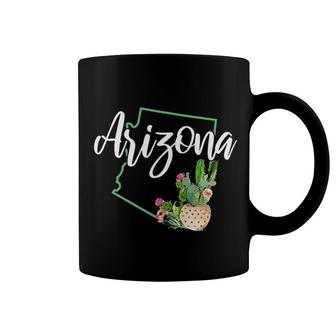 Arizona Pride State Map Cactus Vintage Arizona Coffee Mug - Seseable