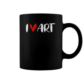 Art Teacher Student Red Heart Coffee Mug | Mazezy