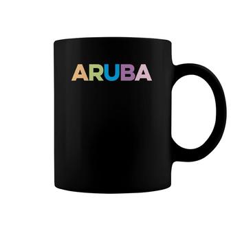 Aruba Colorful Vacation Part Of Netherlands Kingdom Coffee Mug | Mazezy