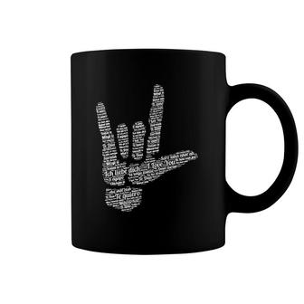 Asl Sign I Love You In 40 Different Languages Asl Coffee Mug | Mazezy