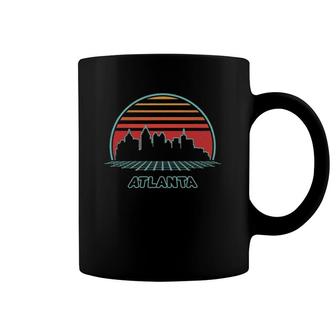 Atlanta City Skyline Retro 80S Style Souvenir Gift Coffee Mug | Mazezy