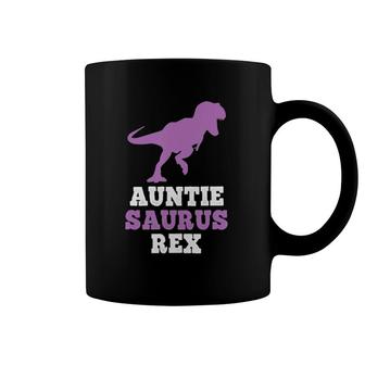 Auntie-Saurus Rex Dinosaur Gift Auntiesaurus Mother's Day Coffee Mug | Mazezy