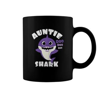 Auntie Shark Gift Cute Shark Baby Design Coffee Mug | Mazezy