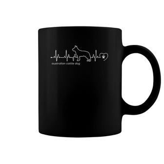 Australian Cattle Dog Heartbeat - Australian Cattle Dog Coffee Mug | Mazezy