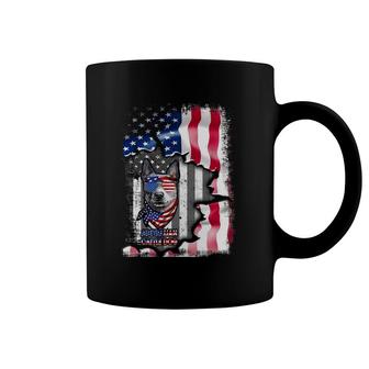 Australian Cattle Dog S Fun American Flag Gifts Coffee Mug | Mazezy