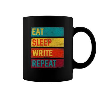 Author Gift Eat Sleep Write Repeat Coffee Mug | Mazezy