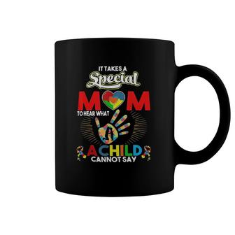 Autism Awareness Special Mom To Hear What A Child Cant Puzzle Coffee Mug | Mazezy