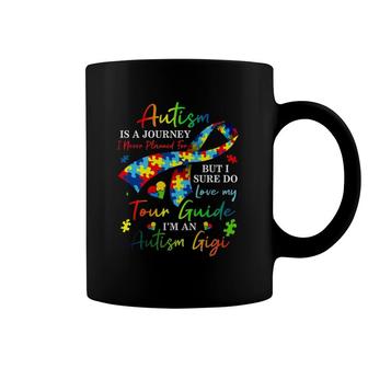 Autism Gigi Autism Is A Journey Autism Awareness Gifts Coffee Mug | Mazezy