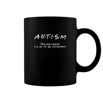 Autism The One Where It's Ok To Be Different Coffee Mug - Thegiftio UK