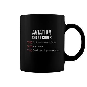 Aviation Cheat Codes Coffee Mug | Mazezy
