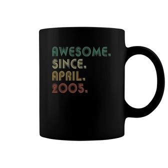 Awesome Since April 2005 16Th Birthday For 16 Years Old Boy Coffee Mug | Mazezy