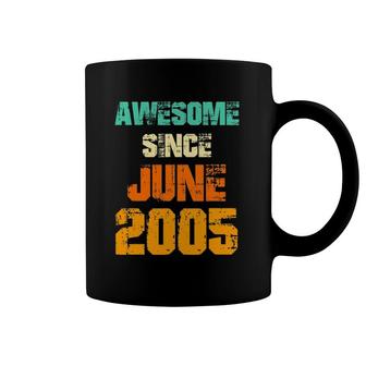 Awesome Since June 2005 16Th Birthday Gift 16 Years Old Coffee Mug | Mazezy