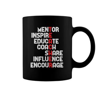 Awesome Teacher Definition Mentor Coach Educate Inspire Coffee Mug | Mazezy