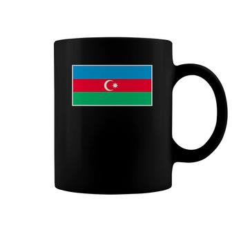 Azerbaijan Flag With Vintage Azerbaijani National Colors Coffee Mug | Mazezy