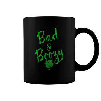 Bad And Boozy Funny Drinking St Patrick's Day Beer Pun Gifts Coffee Mug | Mazezy DE