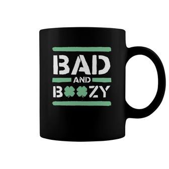 Bad And Boozy Funny St Patricks Day For Men Women Coffee Mug | Mazezy