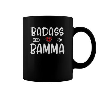 Badass Bamma Mothers Day Buffalo Plaid Grandmother Grandma Coffee Mug | Mazezy