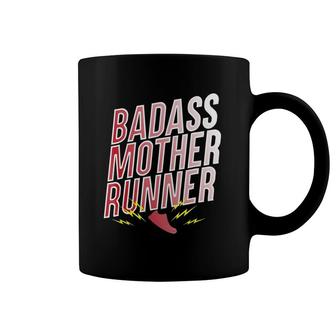 Badass Mother Runner Mom Training Gift Coffee Mug | Mazezy CA