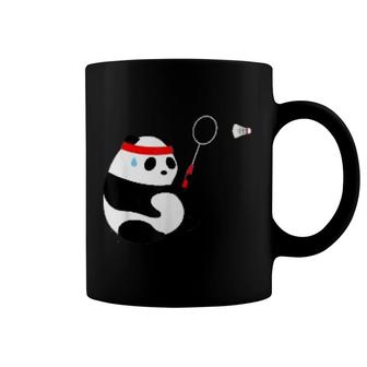 Badminton Panda Getting Sweaty Coffee Mug | Mazezy