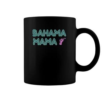 Bahama Mama Neon Sign Style With Tropical Drink Coffee Mug | Mazezy