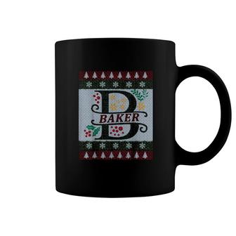 Baker Family Name Last Name Funny Ugly Christmas Coffee Mug | Mazezy