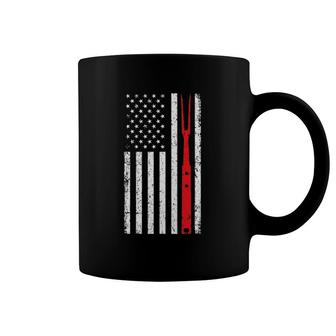 Barbecue For Men Dad Patriotic American Flag Bbq Tools Coffee Mug | Mazezy