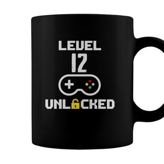 Basic Level Unlock 12 12Th Birthday Gamer Coffee Mug - Seseable