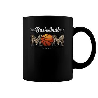 Basketball Mom Leopard Funny Ball Mom Mother's Day Mommy Coffee Mug | Mazezy UK