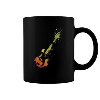 Bass Guitar Splash Musical Instrument Bass Player Coffee Mug | Mazezy