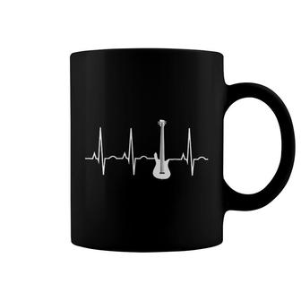 Bass Player Bass Guitar Player Heartbeat Coffee Mug | Mazezy