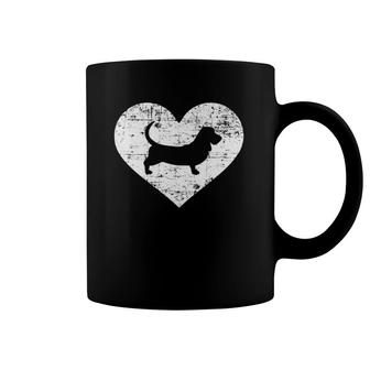 Basset Hound Heart Dog Lover Coffee Mug | Mazezy