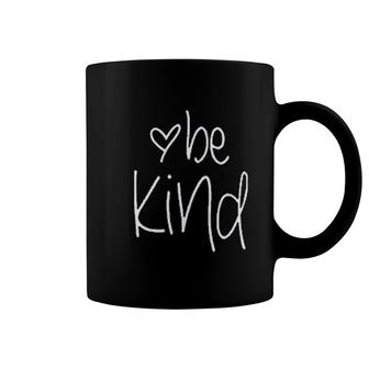 Be Kind Heart Print Coffee Mug | Mazezy